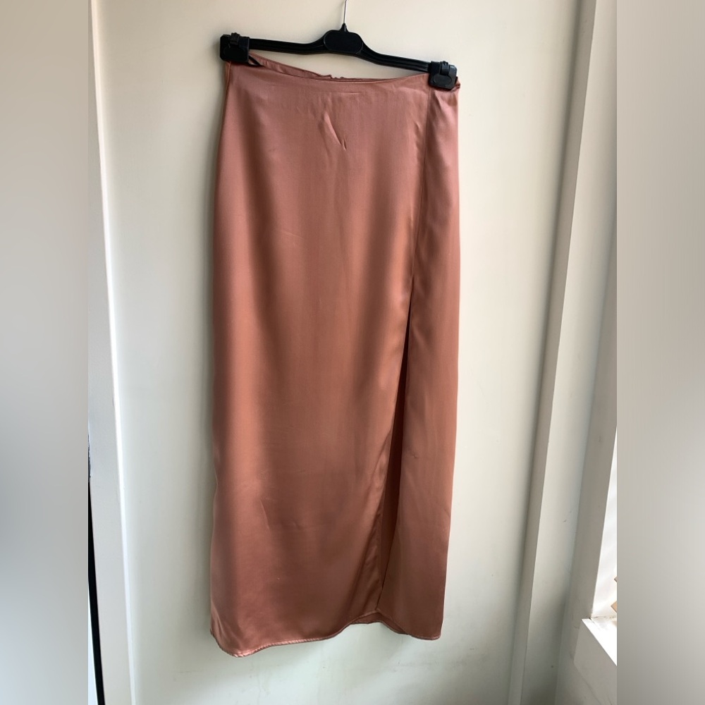 Reformation Silk Midi Skirt